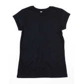 Women's Organic Roll Sleeve T - Black - L