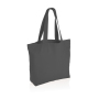 Impact Aware™ re-canvas shopper met vakje 240gsm ongeverfd, antraciet