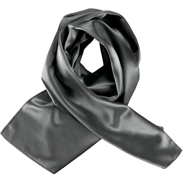 Satijnen sjaal Dark Grey One Size
