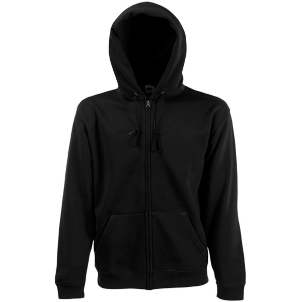 Men's Premium Full Zip Hooded Sweatshirt (62-034-0) Black L