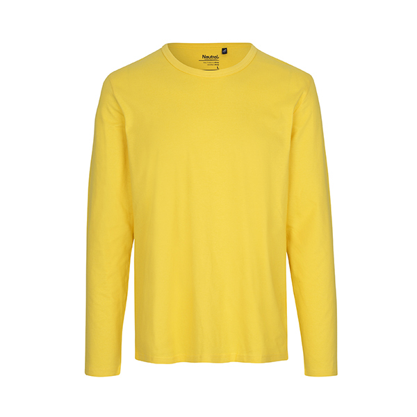 Neutral mens long sleeve shirt-Yellow-S
