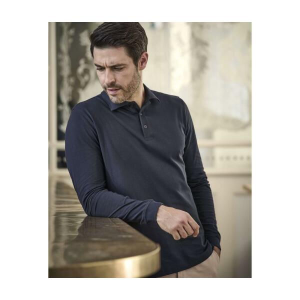LUXURY STRETCH LONG SLEEVE POLO