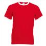 FOTL Valueweight Ringer T, Red/White, 3XL