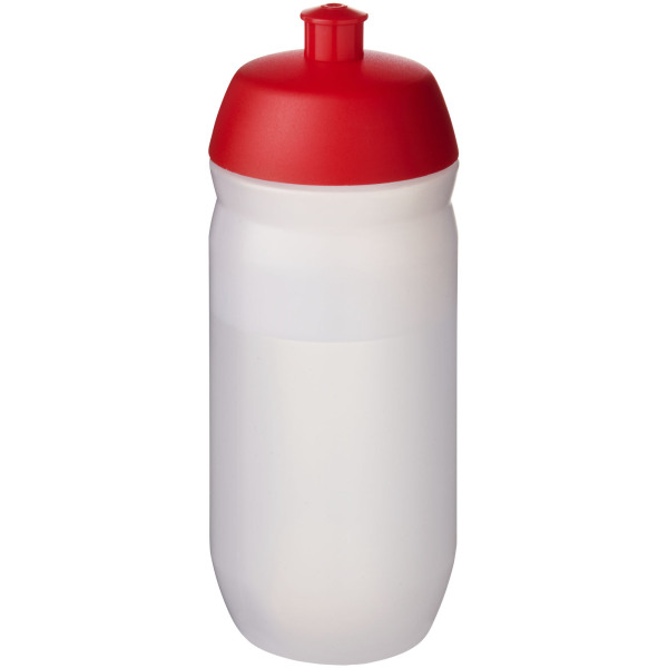 HydroFlex™ Clear 500 ml squeezy sport bottle - Red/Frosted clear