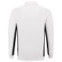 Polosweater Bicolor Borstzak 302001 White-Darkgrey 4XL