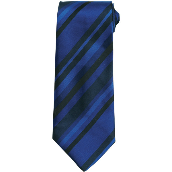 Multi stripe stropdas