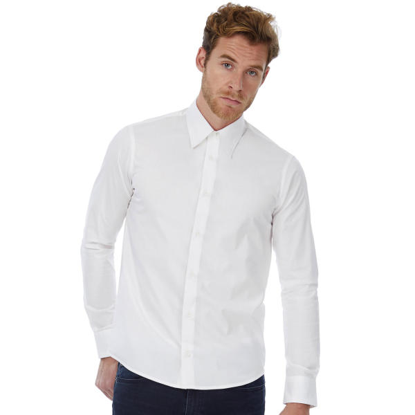 London Stretch Shirt LS - White