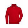 Workwear Half-Zip Sweat - COLOR - - red/navy - 6XL