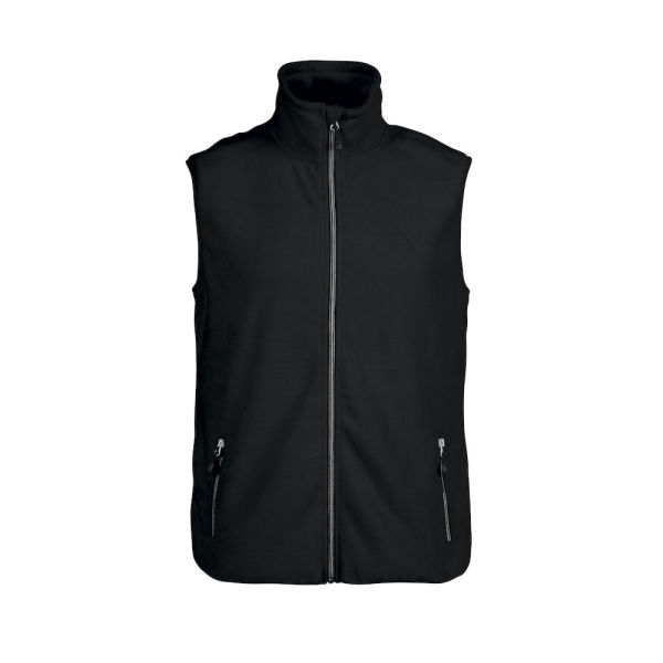 Printer Sideflip fleece vest Black XXL