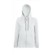FOTL Lady-Fit L.weight Hooded Sweat Jacket, H. Grey, XL