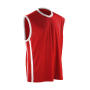 Men's Quick Dry Basketball Top - Red/White - S