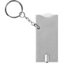 Allegro LED keychain light with coin holder - White/Silver