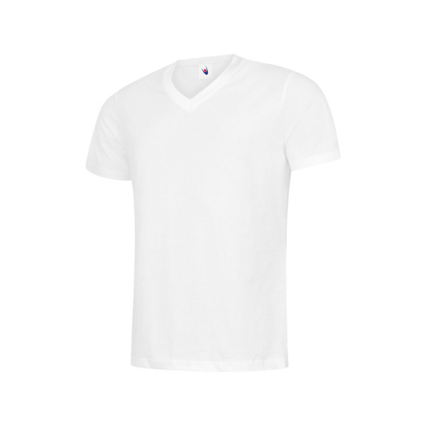 Classic V Neck T-shirt - 2XL - White