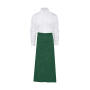 BERLIN Long Bistro Apron with Vent and Pocket - Bottle Green - One Size
