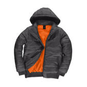 Superhood/men Jacket - Dark Grey/Neon Orange