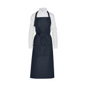 AMSTERDAM - Recycled Bib Apron with Pocket - Navy - One Size