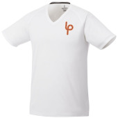 Amery Cool Fit kortärmad V-ringad t-shirt män - Vit - 3XL