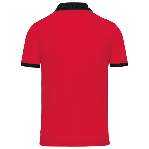 Heren-sportpolo Red / Black L
