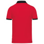 Heren-sportpolo Red / Black S