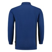 Polosweater Bicolor Borstzak 302001 Royalblue-Navy 4XL