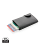 C-Secure aluminium RFID kaarthouder & portemonnee, zwart, zilver
