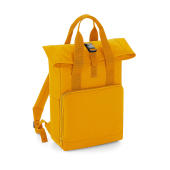Twin Handle Roll-Top Backpack - Mustard - One Size