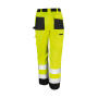 Safety Cargo Trouser - Fluorescent Yellow - XS