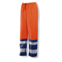 Jobman 2546 Hi-vis rain trousers oranje/navy m