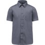 Ace - Heren overhemd korte mouwen Urban Grey 6XL