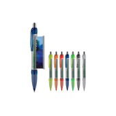 Banner-pen, grip transparent - Transparent Orange