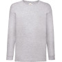 Kids Valueweight Long Sleeve T (61-007-0) Heather Grey 7/8 ans