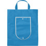 Non-woven (80 g/m²) opvouwbare tas Francesca lichtblauw