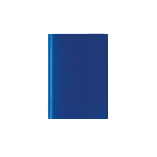 Aluminium 5.000 mAh pocket powerbank, blue