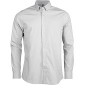 Heren poplin overhemd lange mouwen