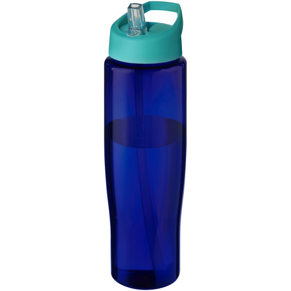 H2O Active® Eco Tempo 700 ml spout lid sport bottle - Aqua/Blue