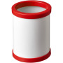 Deva ronde pennenbak van karton met kunststof afwerking - Rood