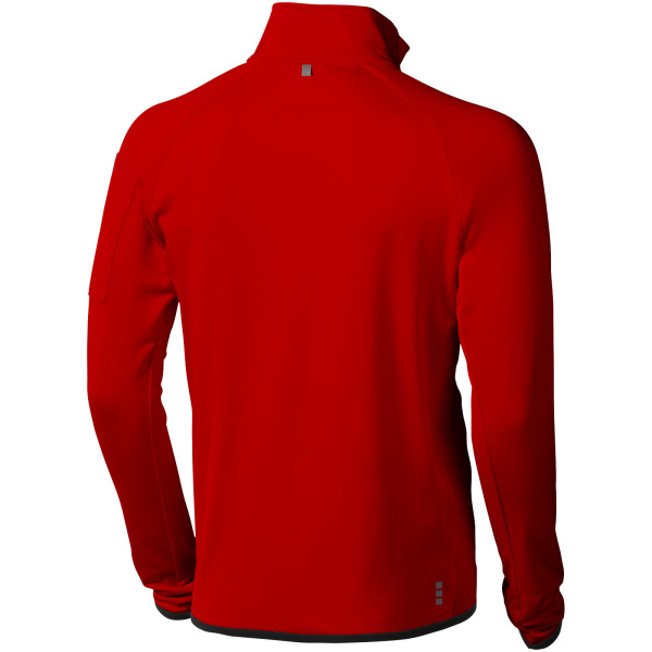 Mani men's performance full zip fleece jacket - Red - XS