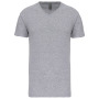 Heren-t-shirt BIO150IC V-hals Oxford Grey 5XL