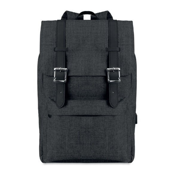 Laptop backpack in 600D polyester