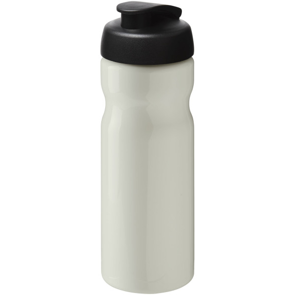 H2O Active® Eco Base 650 ml flip lid sport bottle - Ivory white/Solid black