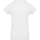 Dames-t-shirt BIO-katoen ronde hals White XS