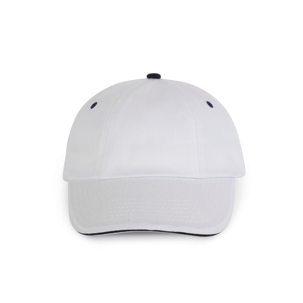 Top - 6-Panel-Kappe White / Navy One Size