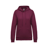 Eco damessweater met capuchon Wine L