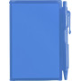 ABS notitieboekje met pen blauw