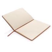 Deluxe hardcover PU A5 notitieboek, bruin