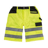 Safety Cargo Shorts - Fluorescent Yellow - 3XL