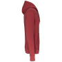 Ecologische herensweater met capuchon Terracotta Red 5XL