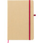 Steenpapier notitieboek Cora rood