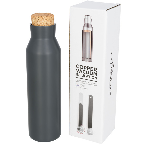 Norse 590 ml copper vacuum insulated bottle - Grey