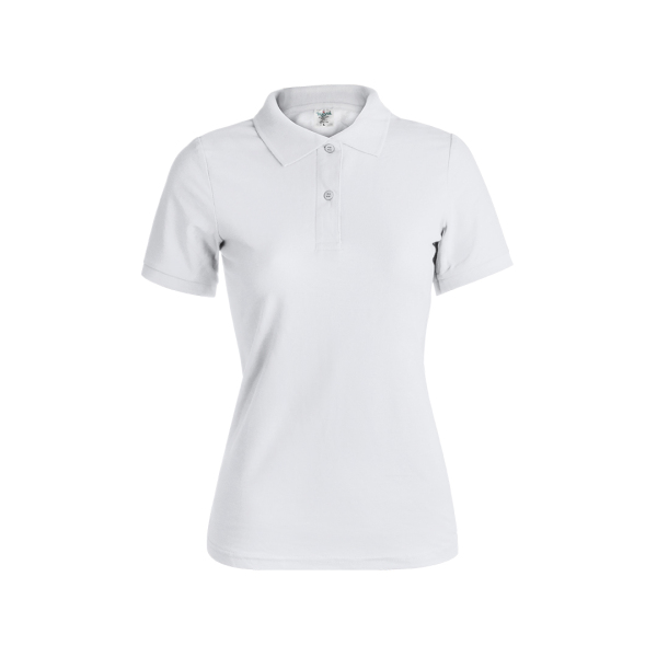 Frauen Weiß Polo-Shirt 